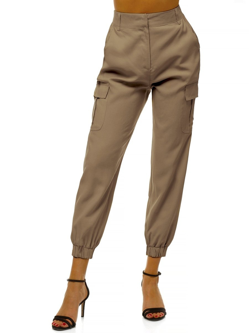 Dámske jogger nohavice Tmavo-Béžové OZONEE O/HM005