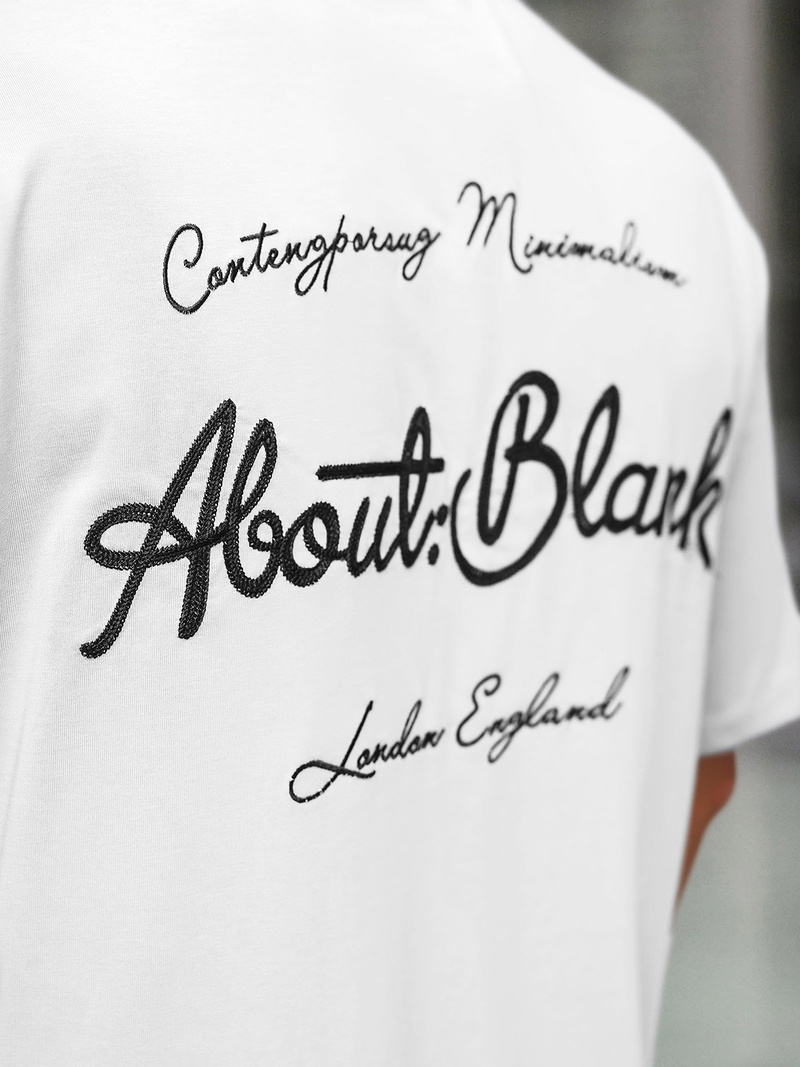 Pánske Tričko Biele OZONEE O/QQ1195Z