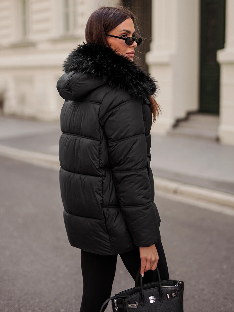 Dámska Zimná Bunda Čierna OZONEE JS/5M3256/392