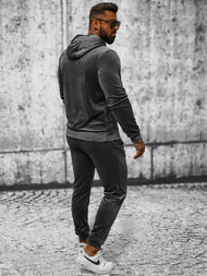 Pánska Velúrová Tepláková Súprava Grafitová OZONEE JS/8C1171/6