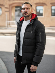 Pánska Bunda Čierna OZONEE JS/31M5003Z