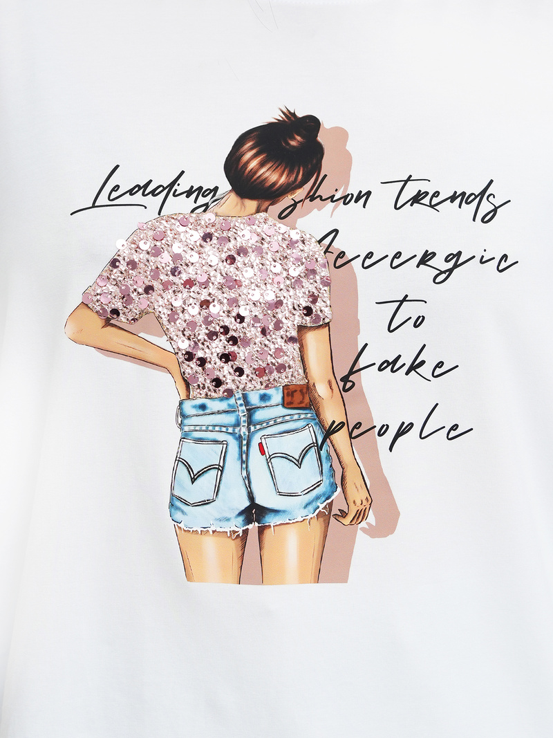 Dámske Tričko Biele OZONEE JS/95T2573/1