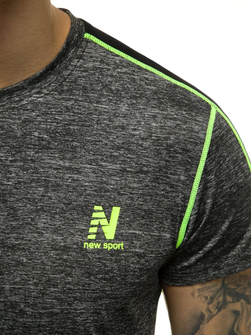 Pánske Tričko grafitové OZONEE JS/KS2103