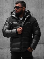 Pánska Bunda Čierna OZONEE JS/M8110/392