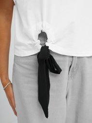 Dámske Tričko Bielo-Čierne OZONEE JS/RJ77247