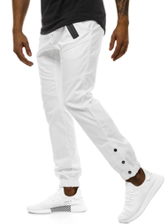 Pánske chino jogger nohavice Biele OZONEE A/0952