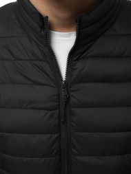 Pánska Bunda Čierna OZONEE JS/LY33