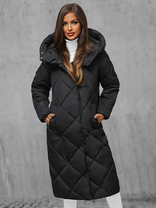Dámska bunda čierna OZONEE JS/5M3173/392