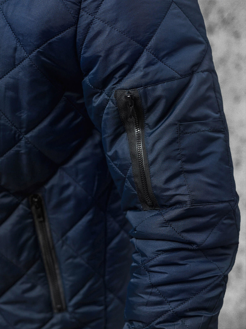 Pánska Bunda Námornícka Modrá OZONEE JS/MY21Z