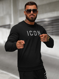 Pánska Mikina Čierna OZONEE O/D7394