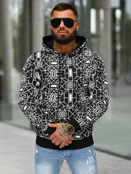 Pánska Mikina Čierna OZONEE JS/8B1236/3