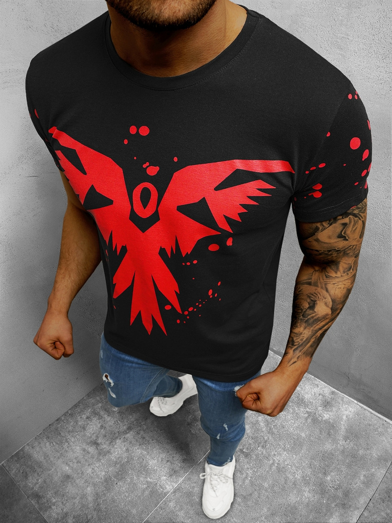 Pánske Tričko Čierne OZONEE O/1301