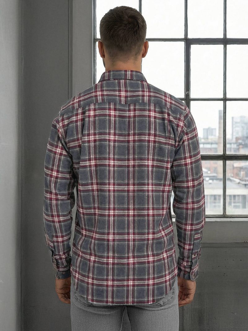 Pánska Košeľa Bordová OZONEE V/V178Z