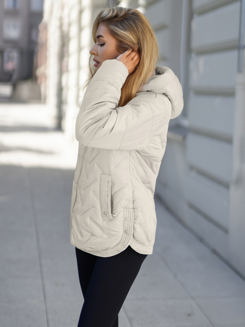 Dámska bunda béžová OZONEE JS/16M9300/280