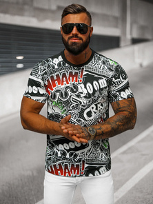 Pánske Tričko Čierne OZONEE O/T137/3