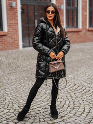 Dámska bunda čierna OZONEE JS/5M3189/392Z