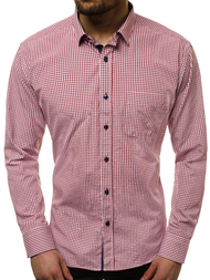 Pánska košeľa Červená OZONEE B/K58