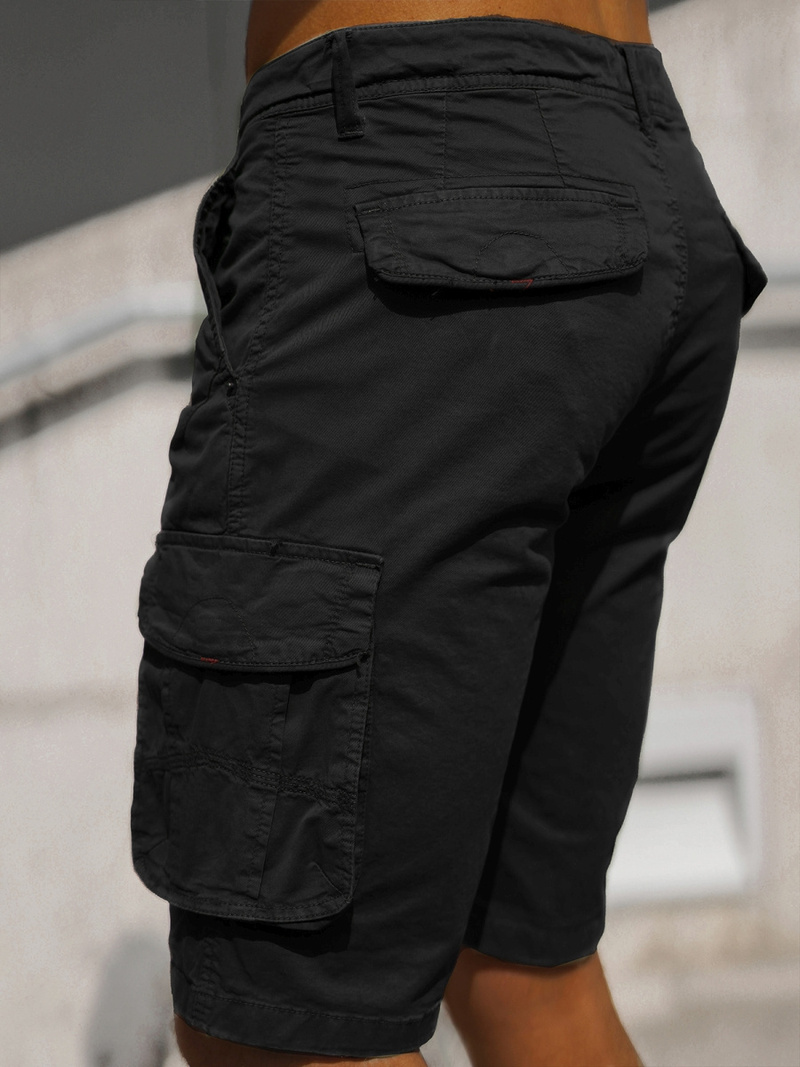 Pánske Chino Kraťasy Čierne OZONEE T/XX160086/1