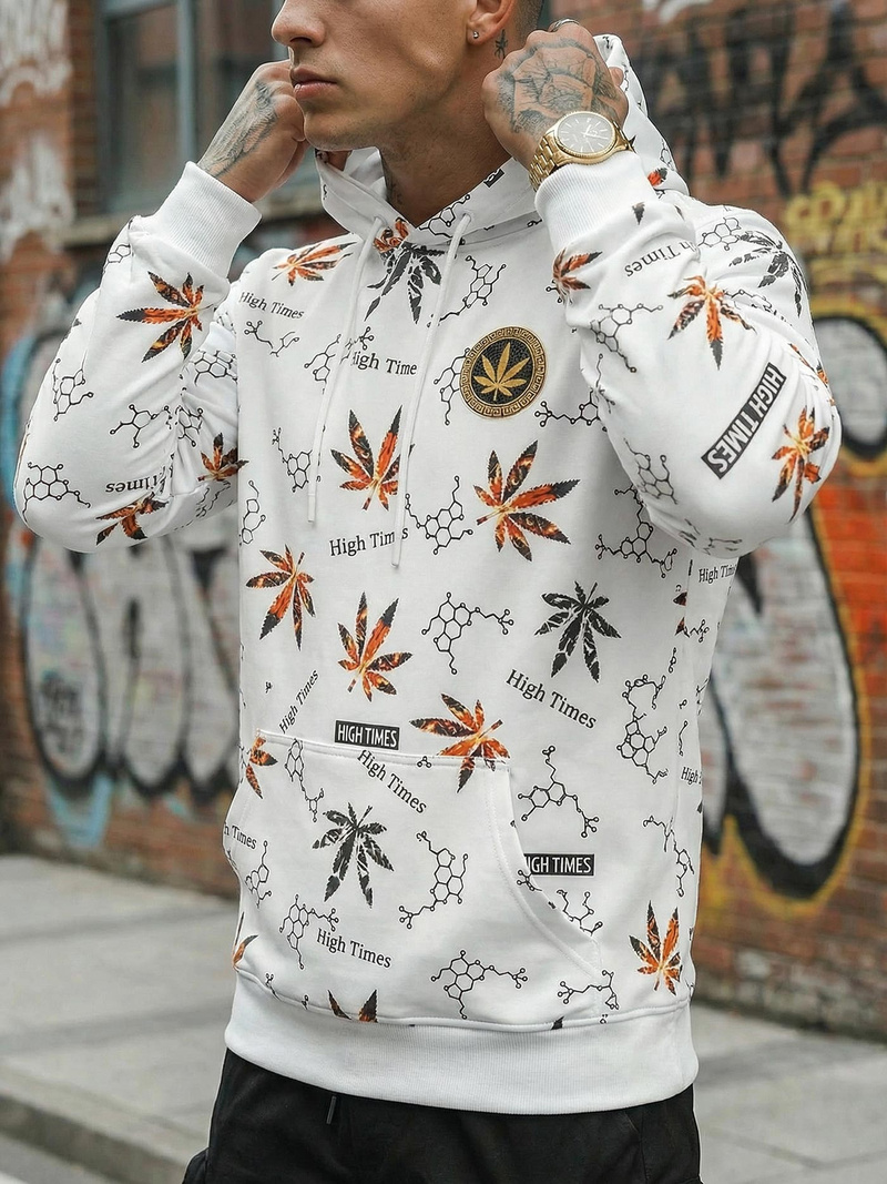 Pánska Mikina Biela OZONEE O/B266Z