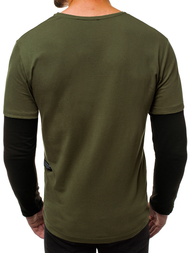 Pánsky nátielník zelený OZONEE O/1292Z