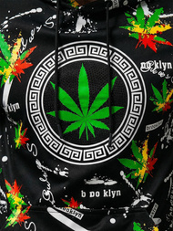 Pánska Mikina Čierna OZONEE O/B269Z