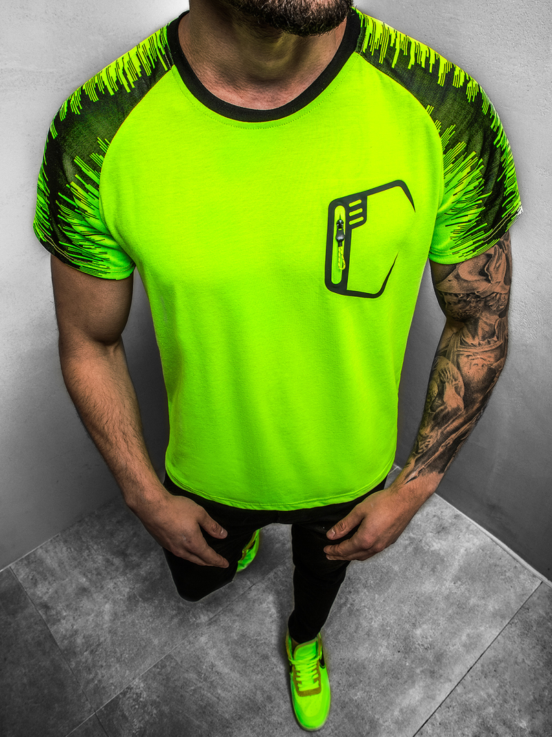 Pánske Tričko zelené OZONEE JS/KS2072Z