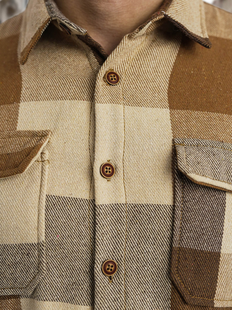 Pánska košeľa Camelová OZONEE NB/MC728KZ