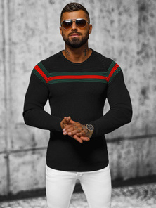 Pánsky Sveter Čierny OZONEE L/2457Z