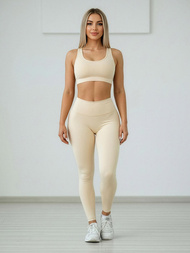 Dámske Legíny Ecru OZONEE JS/17K580/1Z