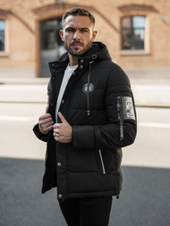Pánska Bunda Čierna OZONEE JS/57M7503/392Z