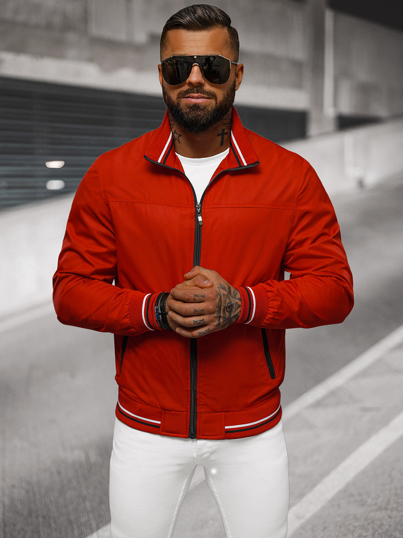 Pánska Bunda Červená OZONEE JS/5M3110/270Z