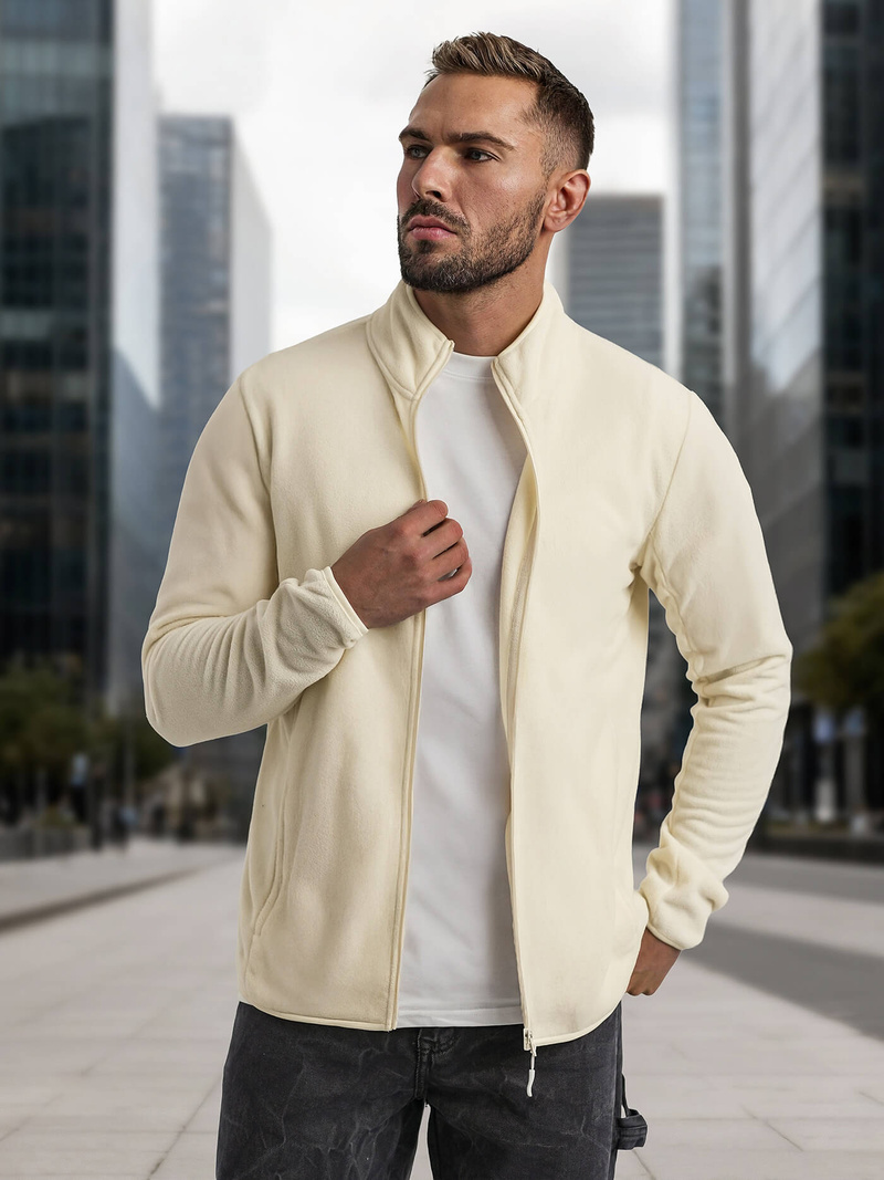 Pánska Mikina Ecru OZONEE JS/HH016/1