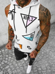 Pánske tielko biele OZONEE O/BL308Z