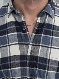 Pánska Košeľa Námornícka Modré OZONEE V/V175Z