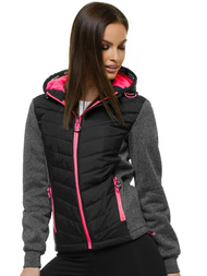 Dámska Bunda Čierna OZONEE JS/KSW4003