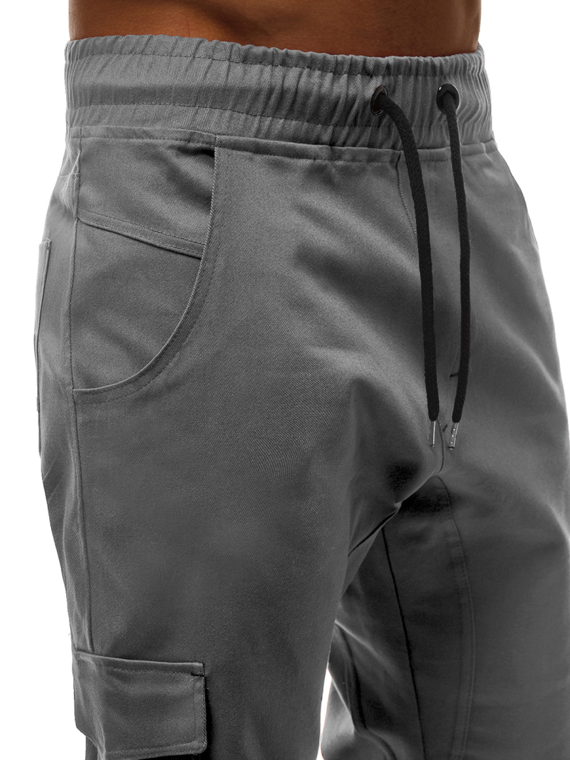 Pánske jogger nohavice Sivé OZONEE A/404