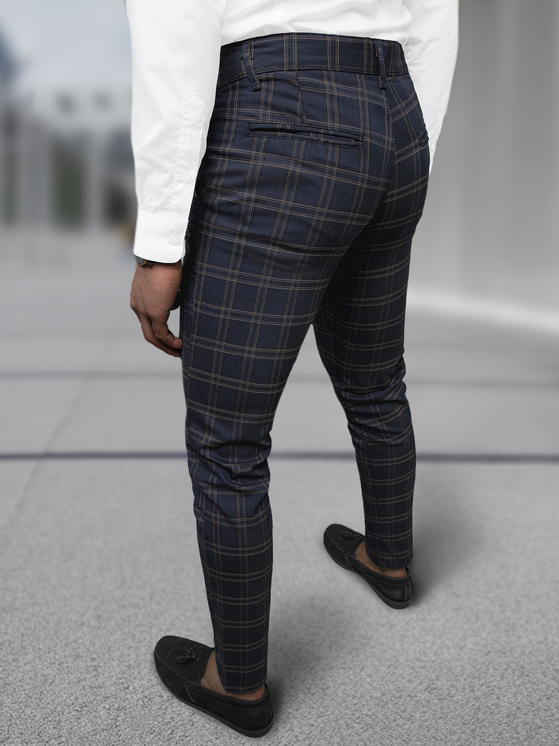 Pánske chino nohavice Námornícke Modré OZONEE DJ/5632