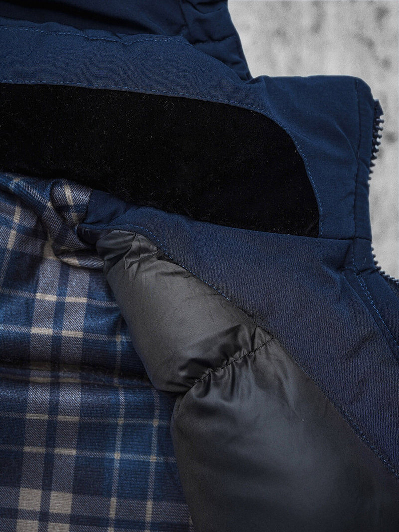 Pánska Bunda Námornícka Modrá OZONEE JS/5M718/215