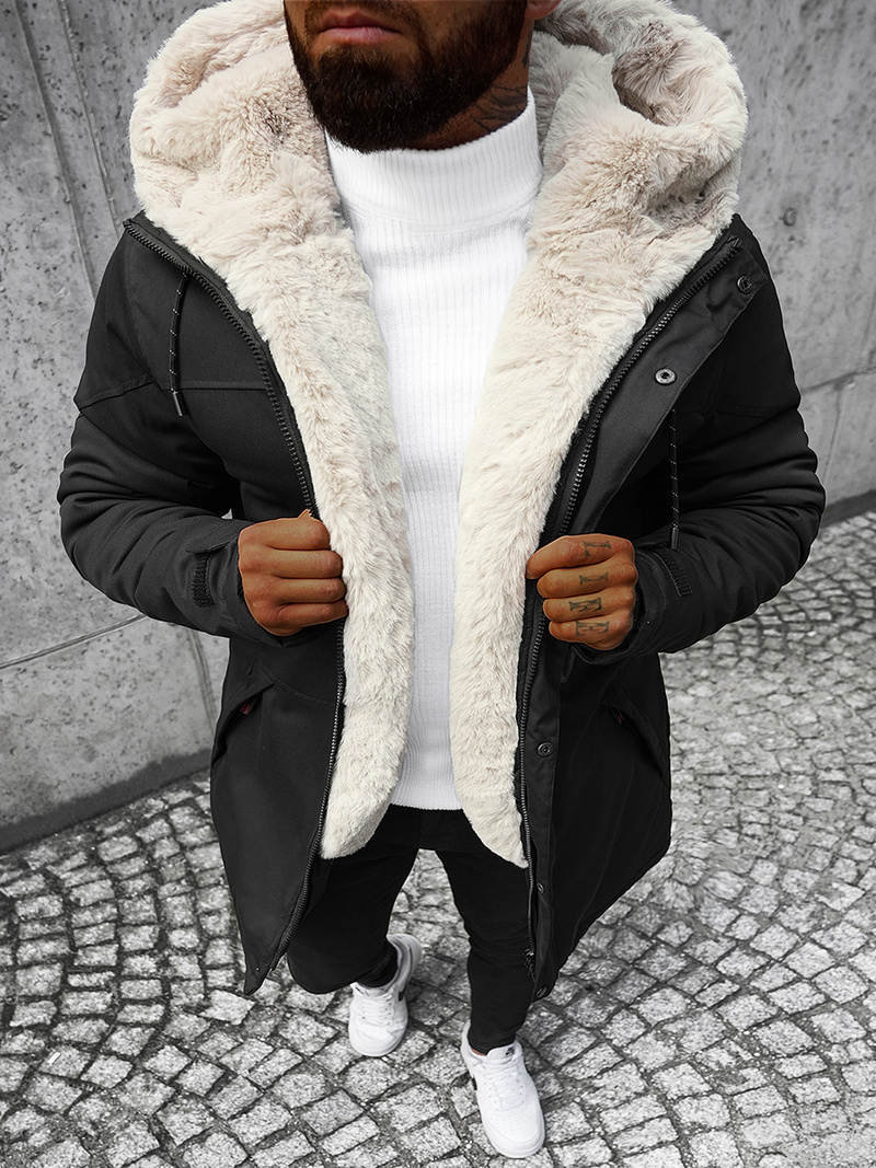 Pánska Zimná Bunda Čierna OZONEE JS/22M38/392