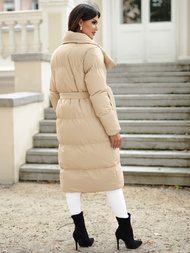 Dámska bunda béžová OZONEE JS/M737/62Z