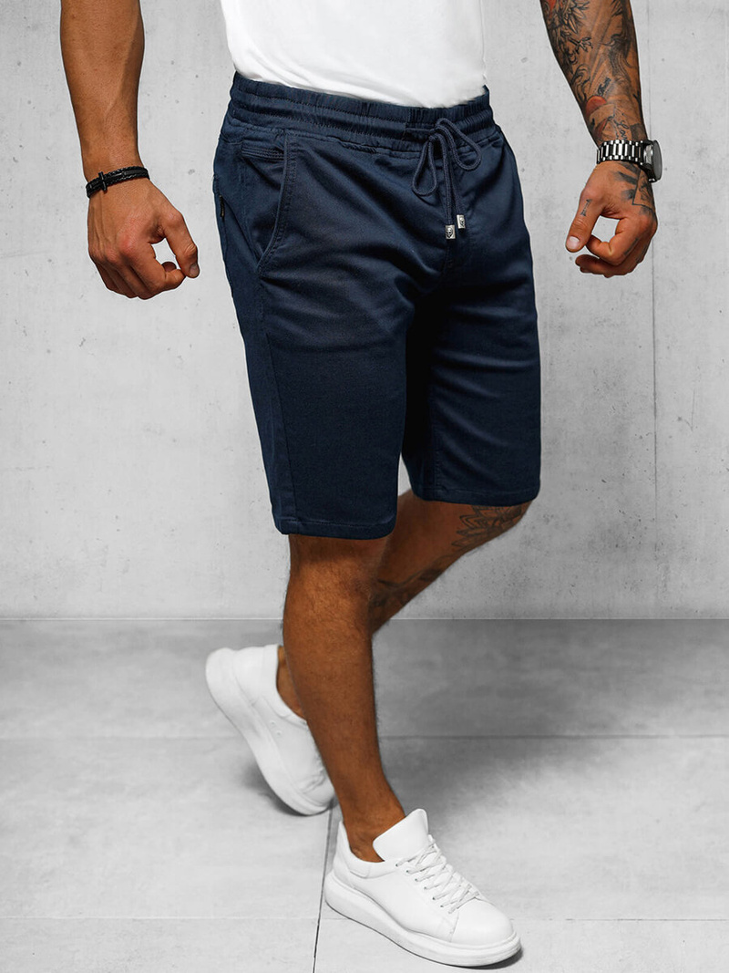 Pánske Chino Kraťasy Námornícke Modré OZONEE NB/MP0266BS