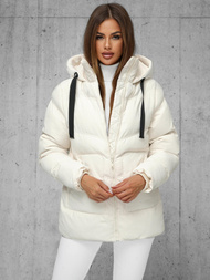 Dámska bunda ecru OZONEE JS/5M3251/281Z