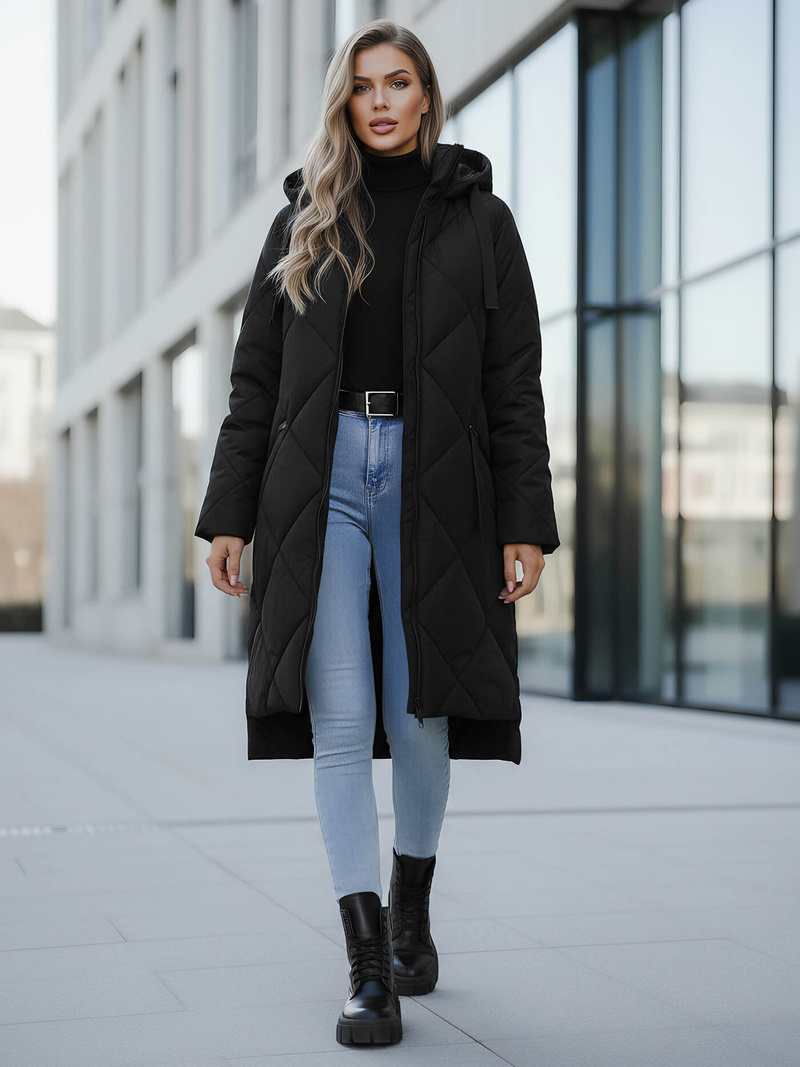 Dámska bunda čierna OZONEE JS/5M3168/392Z