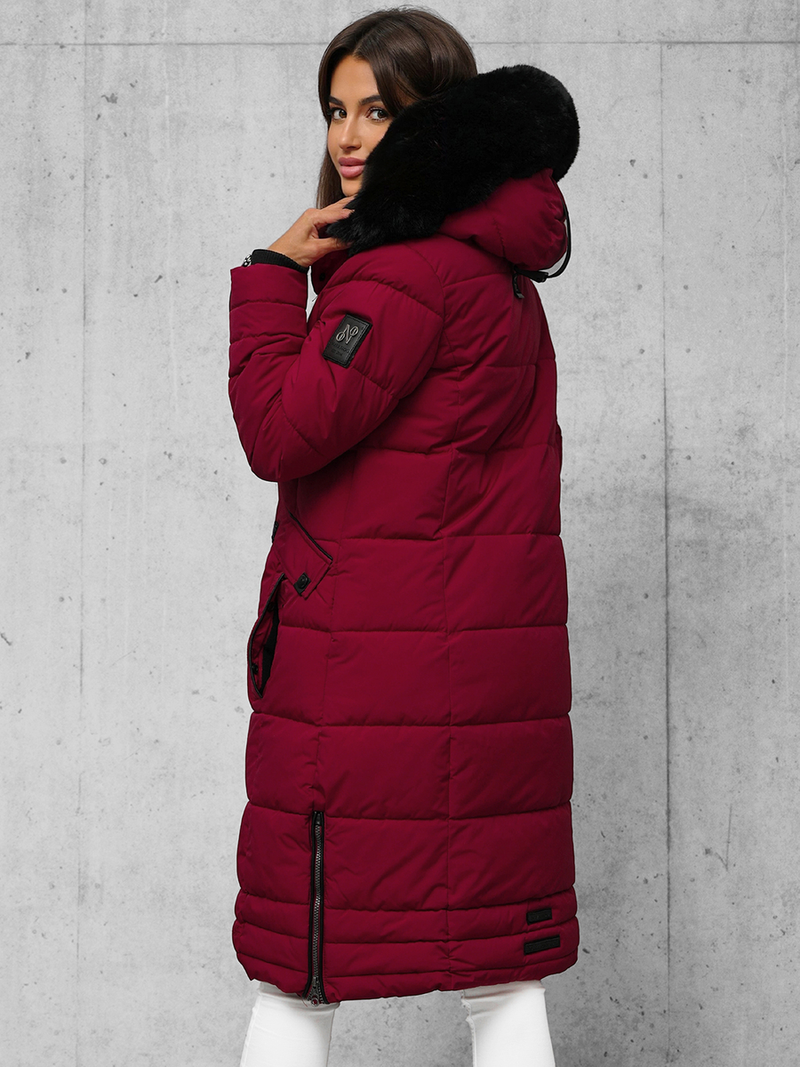 Dámska bunda bordová OZONEE O/W377