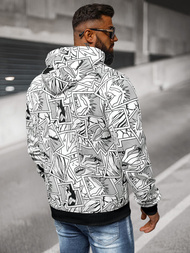 Pánska Mikina Biela OZONEE JS/8B1256/1