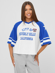 Dámske Tričko Bielo-Modré OZONEE JS/R62493