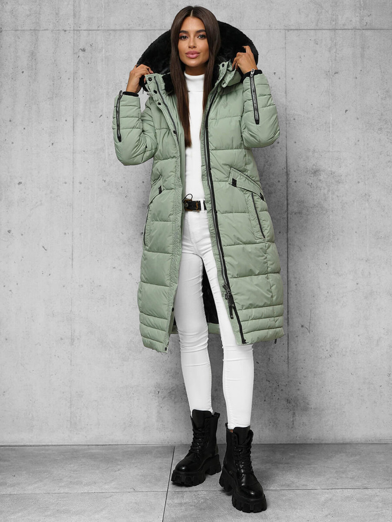 Dámska bunda mentolová OZONEE O/W377