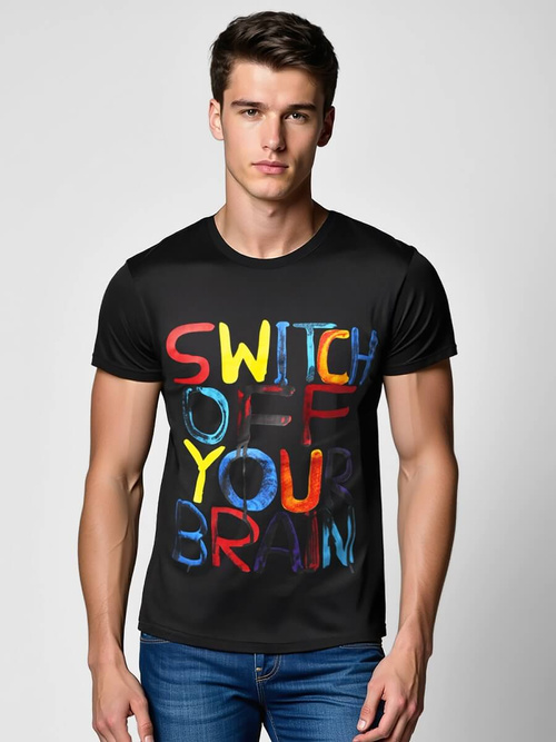 Pánske Tričko Čierne OZONEE O/T125/3Z