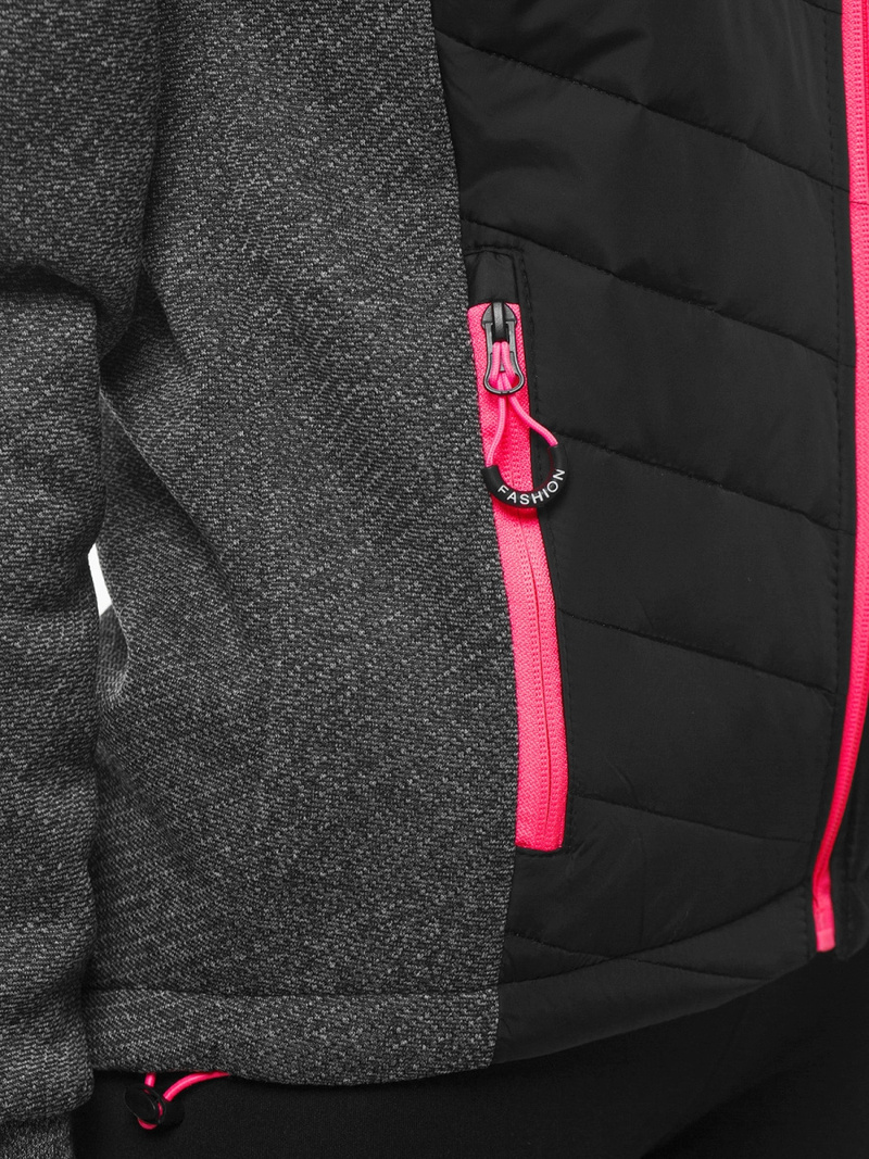 Dámska Bunda Čierna OZONEE JS/KSW4003