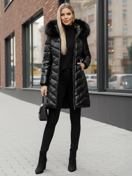 Dámska bunda čierna OZONEE JS/16M9100/392Z